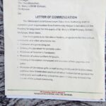 Letter of commendation